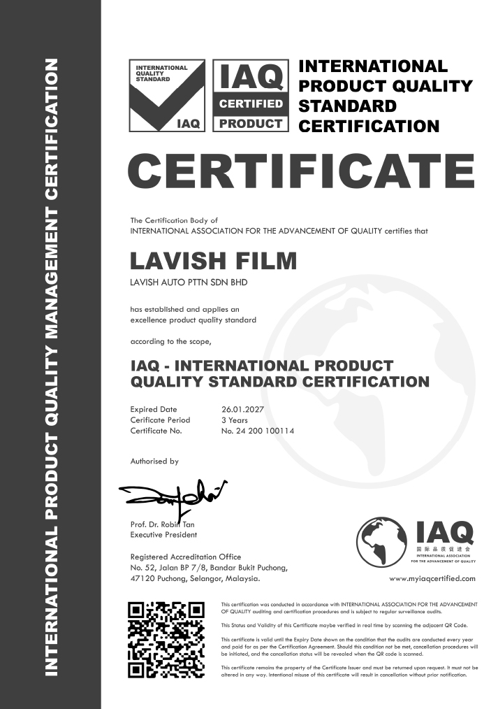 IAQ Certification